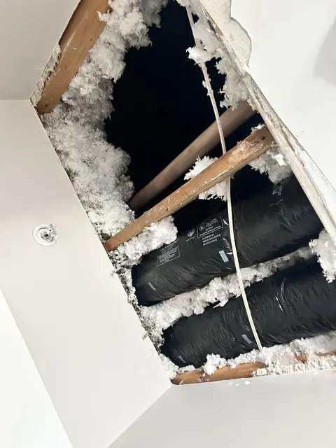 Insulated ductwork in an attic